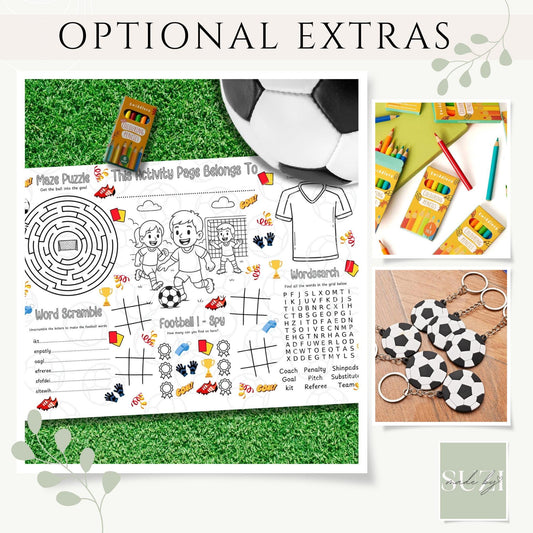 Personalised Football Activity Placemat – Kids football Games – Custom Name Party Table Mat – Printed – Football Birthday party