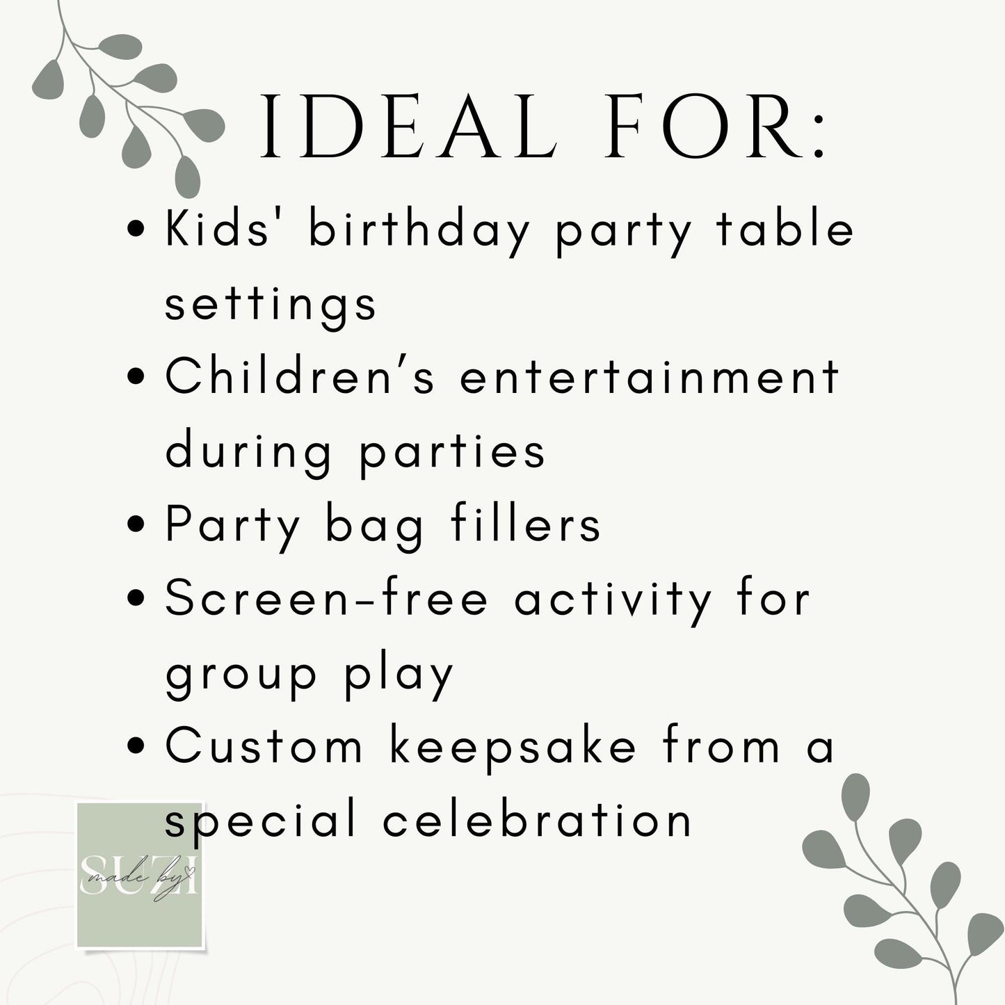 Personalised Party Activity Placemat – Printed Kids Birthday Table Game – Custom Name – Party Bag Favour – Children’s Entertainment