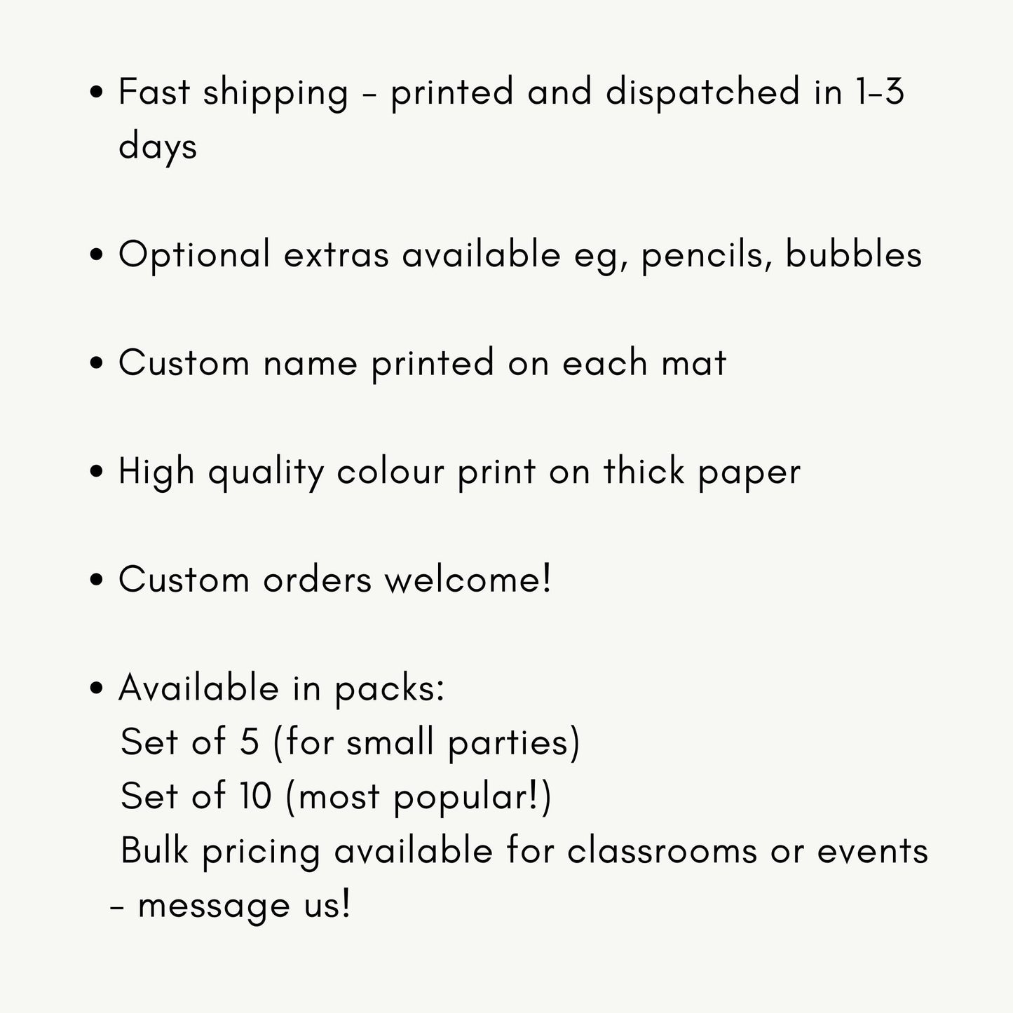 Personalised Roller Disco Activity Placemat – Printed 80s Roller Skating Party Game – Custom Name Colouring Sheet – Kids Disco Party Favour
